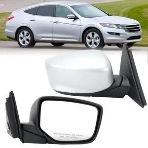 Passenger Side Mirror Compatible with 2008 2009 2010 2011 2012 Honda Accord Rear View Mirrors with Power Glass Manual Folding Non-Heated Alabaster Silver Metallic 3 Pins Right Passenger Side Mirror Compatible with 2008 2009 2010 2011 2012 Honda Accord Rear View Mirrors with Power Glass Manual Folding Non-Heated Alabaster Silver Metallic 3 Pins Right
