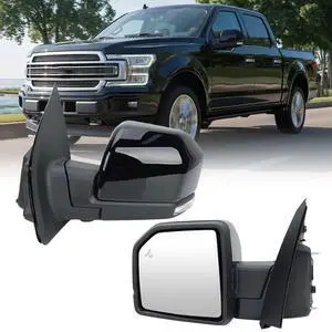 Driver Side Mirror Compatible with 2015-2020 Ford F150 Mirrors with Camera Power Folding Memory Heated Turn Signal Blind Spot Detection,Puddle Lights,Black (18+4 Pins) Driver Side Mirror Compatible with 2015-2020 Ford F150 Mirrors with Camera Power Folding Memory Heated Turn Signal Blind Spot Detection,Puddle Lights,Black (18+4 Pins)