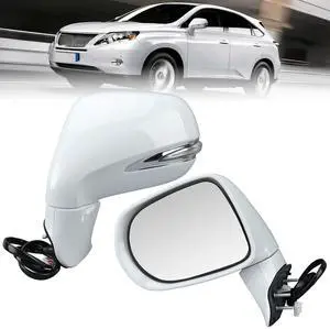 Driver Side Mirror for 2010-2012 Lexus RX350 RX450H White(14Pins) | Mirrors with Mirror Memory Turn Signal Puddle Light Heated Power Glass Manual Folding Left Driver Side Mirror for 2010-2012 Lexus RX350 RX450H White(14Pins) | Mirrors with Mirror Memory Turn Signal Puddle Light Heated Power Glass Manual Folding Left