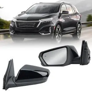 Driver Side Mirror Compatible With 2018-2024 Chevy Equinox GMC Terrain 8Pin | Mirrors With Power Glass Heated Turn Signal Blind Spot Replaces#84225386 (Black) Driver Side Mirror Compatible With 2018-2024 Chevy Equinox GMC Terrain 8Pin | Mirrors With Power Glass Heated Turn Signal Blind Spot Replaces#84225386 (Black)