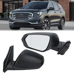 Left Driver Side Mirror Compatible With 2018 2019 2020 2021 2022 2023 2024 Chevy Equinox Mirros with Heated Power Glass Manual Folding Matte Black Replace#84225382(5Pins) Left Driver Side Mirror Compatible With 2018 2019 2020 2021 2022 2023 2024 Chevy Equinox Mirros with Heated Power Glass Manual Folding Matte Black Replace#84225382(5Pins)