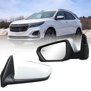 Driver Side Mirror for 2018-2024 Chevy Equinox GMC Terrain 8Pins(White) | Mirrors with Power Glass Heated Turn Signal Blind Spot Replaces #84225386 Driver Side Mirror for 2018-2024 Chevy Equinox GMC Terrain 8Pins(White) | Mirrors with Power Glass Heated Turn Signal Blind Spot Replaces #84225386
