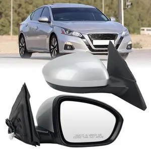 Right Passenger Side Mirror Compatible with 2019 2020 2021 2022 2023 2024 Nissan Altima Mirrors with Power Adjustment Manual Folding Brilliant Silver(3 Pins) Right Passenger Side Mirror Compatible with 2019 2020 2021 2022 2023 2024 Nissan Altima Mirrors with Power Adjustment Manual Folding Brilliant Silver(3 Pins)