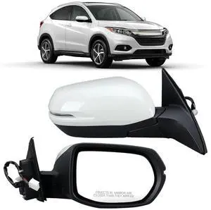 Right Passenger Side Mirror Compatible with 2016 2017 2018 2019 2020 2021 2022 HR-V EX EX-L Door Mirrors with Power Heated Glass Turn Signals Manual Folding White (6 Pins) Right Passenger Side Mirror Compatible with 2016 2017 2018 2019 2020 2021 2022 HR-V EX EX-L Door Mirrors with Power Heated Glass Turn Signals Manual Folding White (6 Pins)