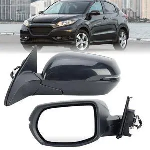 Left Driver Side Mirror Compatible with 2016 2017 2018 2019 2020 2021 2022 HR-V EX EX-L Door Mirrors with Power Heated Glass Turn Signals Manual Folding Gloss Black(6 Pins) Left Driver Side Mirror Compatible with 2016 2017 2018 2019 2020 2021 2022 HR-V EX EX-L Door Mirrors with Power Heated Glass Turn Signals Manual Folding Gloss Black(6 Pins)