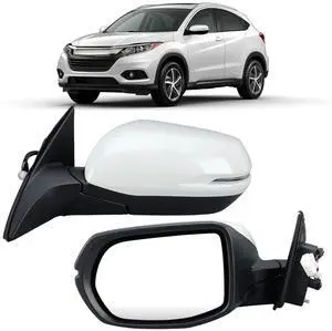 Left Driver Side Mirror Compatible with 2016 2017 2018 2019 2020 2021 2022 HR-V EX EX-L Door Mirrors with Power Heated Glass Turn Signals Manual Folding White (6 Pins) Left Driver Side Mirror Compatible with 2016 2017 2018 2019 2020 2021 2022 HR-V EX EX-L Door Mirrors with Power Heated Glass Turn Signals Manual Folding White (6 Pins)