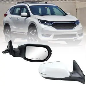 Passenger Side Mirror Compatible With 2017-2022 Honda CRV EX EX-L Touring Mirrors With Heated Blind Spot Turn Signal Power Glass Manual Folding White Replace# 76201T1WA01ZF(9Pins) Passenger Side Mirror Compatible With 2017-2022 Honda CRV EX EX-L Touring Mirrors With Heated Blind Spot Turn Signal Power Glass Manual Folding White Replace# 76201T1WA01ZF(9Pins)