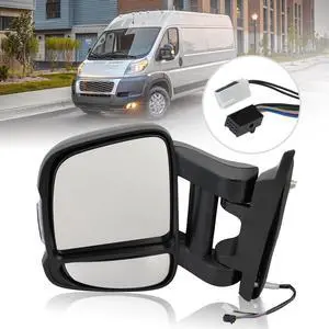 Driver Left Side Mirror for 2019 2020 2021 2022 RAM Promaster 1500 2500 3500,Power Door Mirror with Heated,Turn Signals Light,Temperature Sensor,Replaces# FO1321536(Long Arm) Driver Left Side Mirror for 2019 2020 2021 2022 RAM Promaster 1500 2500 3500,Power Door Mirror with Heated,Turn Signals Light,Temperature Sensor,Replaces# FO1321536(Long Arm)