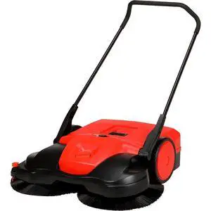 BISSELL BigGreen Commercial BG697 Battery Powered Triple Brush Push Power Sweeper, 13.2 gal Debris Container, 42" Height, 38" Width, Polypropylene, Green BISSELL BigGreen Commercial BG697 Battery Powered Triple Brush Push Power Sweeper, 13.2 gal Debris Container, 42" Height, 38" Width, Polypropylene, Green