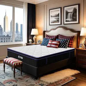 M 10 Inch Queen Size, Hybrid Mattress, Medium Firm, Gel-Infused Memory Foam, Pillow Top, Pocket Coils, Cooling & Breathable, CertiPUR-US Certified, Fiberglass-Free, Mattress in a Box M 10 Inch Queen Size, Hybrid Mattress, Medium Firm, Gel-Infused Memory Foam, Pillow Top, Pocket Coils, Cooling & Breathable, CertiPUR-US Certified, Fiberglass-Free, Mattress in a Box