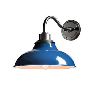 HYDELITE Dark Blue Modern Wall Sconce Gooseneck Indoor | Retro Barn Wall Lighting for Bedroom Bathroom Living Room Kitchen Hallway HYDELITE Dark Blue Modern Wall Sconce Gooseneck Indoor | Retro Barn Wall Lighting for Bedroom Bathroom Living Room Kitchen Hallway