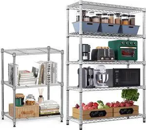 M Steel Storage Shelving Utility Shelving Unit Steel Organizer Wire Rack for Home,Kitchen,Office,Garage M Steel Storage Shelving Utility Shelving Unit Steel Organizer Wire Rack for Home,Kitchen,Office,Garage