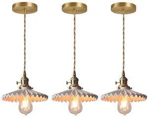 Vintage Pendant Light Fixture Gold Brass Hanging Lights Retro Ceramic Pendant Light with White Ceramics Shade Brushed Golden Finish Modern Ceiling Hanging Lights for Kitchen Island Farmhouse Vintage Pendant Light Fixture Gold Brass Hanging Lights Retro Ceramic Pendant Light with White Ceramics Shade Brushed Golden Finish Modern Ceiling Hanging Lights for Kitchen Island Farmhouse