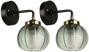 Green Bathroom Light Fixtures Mid Century Bathroom Vanity Lights | Art Deco Wall Lamp with Ribbed Glass Shade Vintage Modern Sconce Gold Black for Over Mirror Bedroom Hallway 2-Pack Green Bathroom Light Fixtures Mid Century Bathroom Vanity Lights | Art Deco Wall Lamp with Ribbed Glass Shade Vintage Modern Sconce Gold Black for Over Mirror Bedroom Hallway 2-Pack