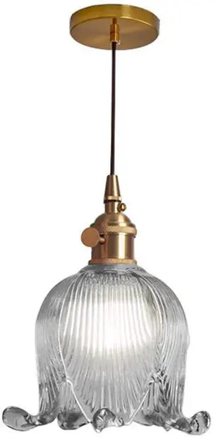 1-Light Flower Glass Pendant Light Smoke Gray Adjustable Cord Hanging Lighting Farmhouse Small Pendant Lights Fixture Gold Brass Finish 5.9Inch Flowers Glass Ceiling Lights Kitchen 1-Light Flower Glass Pendant Light Smoke Gray Adjustable Cord Hanging Lighting Farmhouse Small Pendant Lights Fixture Gold Brass Finish 5.9Inch Flowers Glass Ceiling Lights Kitchen