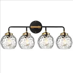 Gold Bathroom Light Fixtures 4 Bulbs Clear Globe Shade MCM Vintage 4 Light Black Over Mirror Vanity Lighting Fixture Funky Bathroom Vanity Lights Hallway Shower Room Wall Mounted Light Gold Bathroom Light Fixtures 4 Bulbs Clear Globe Shade MCM Vintage 4 Light Black Over Mirror Vanity Lighting Fixture Funky Bathroom Vanity Lights Hallway Shower Room Wall Mounted Light