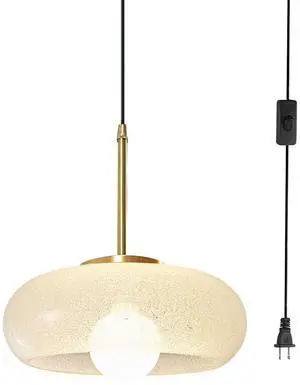 Large Glass Hanging Lamp Gold Plug in Pendant Light Mid Century Globe Light Fixture Clear Glass Crystal Shade Plug in Modern Ceiling Light Swag Lamp Plug in Cord for Bedroom Living Room Large Glass Hanging Lamp Gold Plug in Pendant Light Mid Century Globe Light Fixture Clear Glass Crystal Shade Plug in Modern Ceiling Light Swag Lamp Plug in Cord for Bedroom Living Room