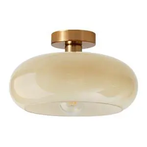 Brass Flush Mount Ceiling Light Mid Century Modern Ceiling Light fixtures Brushed Gold Milk Yellow Glass Semi Flush Mount Ceiling Light Farmhouse Hallway Dining Room Ceiling Lamp Brass Flush Mount Ceiling Light Mid Century Modern Ceiling Light fixtures Brushed Gold Milk Yellow Glass Semi Flush Mount Ceiling Light Farmhouse Hallway Dining Room Ceiling Lamp