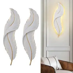 Feather led wall Light Living Room wall Sconce Lights with Unique Resin Feather Design Mid Century Modern Wall Lamp Gold White Art Deco wall Light for Bedroom Hallway Dining Room Feather led wall Light Living Room wall Sconce Lights with Unique Resin Feather Design Mid Century Modern Wall Lamp Gold White Art Deco wall Light for Bedroom Hallway Dining Room