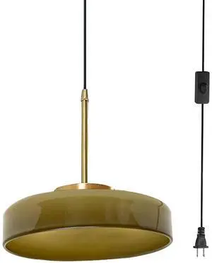 Plug in Hanging Lamp Plug in Mid Century Pendant Light Green Glass Pendant Lamp Plug in Cord Dome Round Shade Gold Ceiling Hanging Lamps with Cord for Living Dining Room Kitchen Island Plug in Hanging Lamp Plug in Mid Century Pendant Light Green Glass Pendant Lamp Plug in Cord Dome Round Shade Gold Ceiling Hanging Lamps with Cord for Living Dining Room Kitchen Island