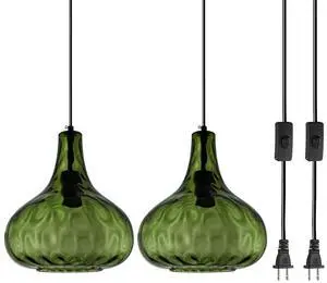 Plug in Pendant Light Fixture,Vintage Hanging Lamp with Cord Hammered Green Glass Globe Shade Mid-Century Modern Ceilig Pendant Lamp Plug in Hanging Lamp for Bedroom Dining Living Room Plug in Pendant Light Fixture,Vintage Hanging Lamp with Cord Hammered Green Glass Globe Shade Mid-Century Modern Ceilig Pendant Lamp Plug in Hanging Lamp for Bedroom Dining Living Room