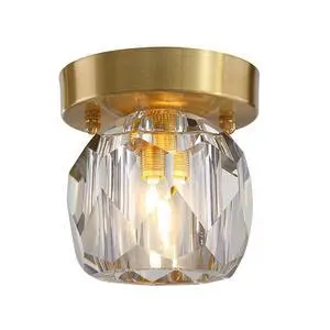 Brass Flush Mount Ceiling Light Fixtures Gold Crystal Ceiling Lamp Minimalism Style Modern Small Hallway Flush Mount Light for Bedroom Living Room Entryway Brass Flush Mount Ceiling Light Fixtures Gold Crystal Ceiling Lamp Minimalism Style Modern Small Hallway Flush Mount Light for Bedroom Living Room Entryway