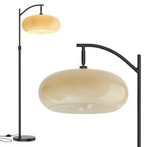 Large Glass Floor Lamp Milk Yellow Dome Shade Bedroom Standing Lamps | Black Floor Lamps Mid Century Modern Floor Lamp Vintage Tall lamp Decor Dimmable Floor lamp Living Room corner Study Office Large Glass Floor Lamp Milk Yellow Dome Shade Bedroom Standing Lamps | Black Floor Lamps Mid Century Modern Floor Lamp Vintage Tall lamp Decor Dimmable Floor lamp Living Room corner Study Office