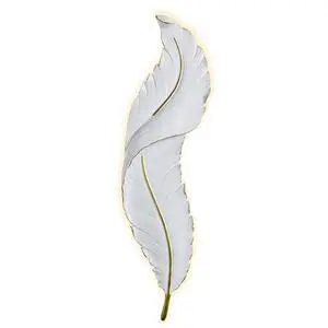 LED Wall Sconce Feather wall Light Mid Century Modern Wall sconces Light Fixtures with White Feather Design 3000K-6000K Resin Wall Lamp for Bedroom Hallway Living Room LED Wall Sconce Feather wall Light Mid Century Modern Wall sconces Light Fixtures with White Feather Design 3000K-6000K Resin Wall Lamp for Bedroom Hallway Living Room