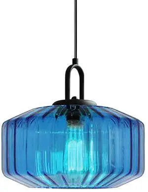 Glass Pendant Light Fixture Vintage Modern Pendant Lights with Blue Hand Blown Glass Shade Mid Century Black Adjustable Cord Ceiling Hanging Lighting for Dining Room Kitchen Island Glass Pendant Light Fixture Vintage Modern Pendant Lights with Blue Hand Blown Glass Shade Mid Century Black Adjustable Cord Ceiling Hanging Lighting for Dining Room Kitchen Island