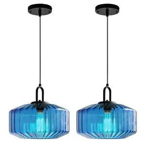 Large Modern Pendant Light Fixtures Dining Room Vintage Glass Ceiling Pendant Lighting Kitchen Sink Blue Hand Blown Glass Shade Black Finish Adjustable Cord Hanging Pendant Light Large Modern Pendant Light Fixtures Dining Room Vintage Glass Ceiling Pendant Lighting Kitchen Sink Blue Hand Blown Glass Shade Black Finish Adjustable Cord Hanging Pendant Light