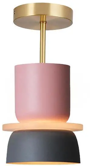 Nordic Ceiling Light Fixture for Hallway Modern Semi Mount Ceiling Lights with Colorful Macaron Aluminum Shade Mid Century Close to Lighting for Kitchen Island Bedroom Dining Room Nordic Ceiling Light Fixture for Hallway Modern Semi Mount Ceiling Lights with Colorful Macaron Aluminum Shade Mid Century Close to Lighting for Kitchen Island Bedroom Dining Room