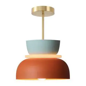 Mid Century Modern Ceiling Light Gold Brass Semi Mount Ceiling Lights Orange Navy 2 Colors Barn Shade Aluminum Macaron Light Fixture Nordic Colorful Close to Lighting for Kids Bedroom (A) Mid Century Modern Ceiling Light Gold Brass Semi Mount Ceiling Lights Orange Navy 2 Colors Barn Shade Aluminum Macaron Light Fixture Nordic Colorful Close to Lighting for Kids Bedroom (A)