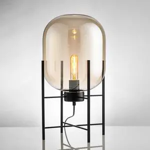 Large Glass Table Lamp Glass Round Bedside Lamps with Amber Globe Shade mid Century Modern Nightstand Table Lamp Black Reading Light for end Table Bedside Bedroom Living Room Large Glass Table Lamp Glass Round Bedside Lamps with Amber Globe Shade mid Century Modern Nightstand Table Lamp Black Reading Light for end Table Bedside Bedroom Living Room