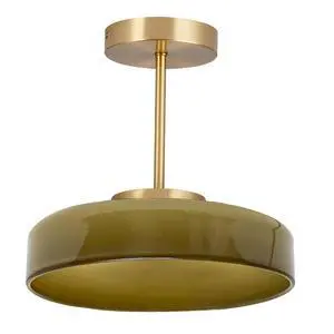 Mid-Century Glass Ceiling Light Gold Semi Flush Mount Ceiling Light Fixture Vintage Large Ceiling Lamp Green Round Dome Glass Shade for Hallway Living Dining Room Bedroom Kitchen Mid-Century Glass Ceiling Light Gold Semi Flush Mount Ceiling Light Fixture Vintage Large Ceiling Lamp Green Round Dome Glass Shade for Hallway Living Dining Room Bedroom Kitchen