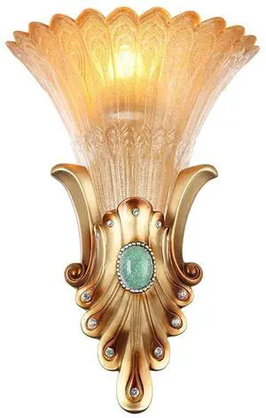 Gold Wall Sconce Vintage Bathroom Sconces Creative Wall Light with Antique Frosted Glass Shade Unique Resin Angel Wings Style Modern Wall Light for Living Room Hallway Bedroom (A) Gold Wall Sconce Vintage Bathroom Sconces Creative Wall Light with Antique Frosted Glass Shade Unique Resin Angel Wings Style Modern Wall Light for Living Room Hallway Bedroom (A)