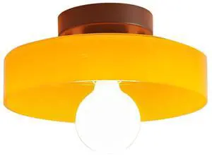 Mid Century Modern Style Flush Mount Ceiling Light Fixture Orange Round Ceiling Light with Glass Shade Retro Close to Pendant Lighting for Kitchen Sink Bedroom Dining Room Hallway Mid Century Modern Style Flush Mount Ceiling Light Fixture Orange Round Ceiling Light with Glass Shade Retro Close to Pendant Lighting for Kitchen Sink Bedroom Dining Room Hallway
