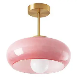 Pink Ceiling Light Gold Modern Flush Mount Light Globe Semi Flush Mount Ceiling Light with Dome Glass Shade Mid Century Ceiling Lamp for Hallway Living Dining Room Entrance Bedroom (SemiFlush) Pink Ceiling Light Gold Modern Flush Mount Light Globe Semi Flush Mount Ceiling Light with Dome Glass Shade Mid Century Ceiling Lamp for Hallway Living Dining Room Entrance Bedroom (SemiFlush)