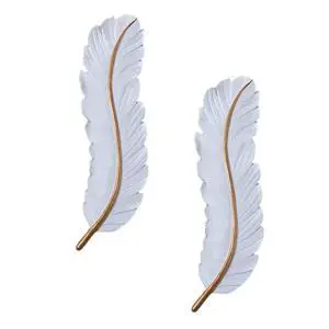 Dimmable LED Wall Lighting Set of 2 Modern White Feather Wall Mount Light 3000K-6000K 24W LED Wall Lamp for Bedroom Living Room Hallway (2-Pack) Dimmable LED Wall Lighting Set of 2 Modern White Feather Wall Mount Light 3000K-6000K 24W LED Wall Lamp for Bedroom Living Room Hallway (2-Pack)