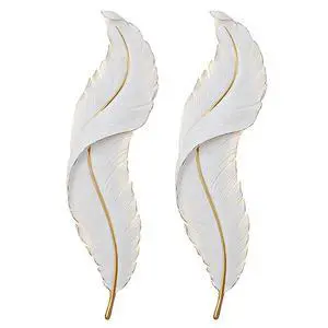 LED Wall Sconces Set of Two Modern Wall Sconce Light White Feather Wall Lamp with Unique Creative Resin Design Mid-Century Elegant Wall Lights for Bedroom Living Room Hallway LED Wall Sconces Set of Two Modern Wall Sconce Light White Feather Wall Lamp with Unique Creative Resin Design Mid-Century Elegant Wall Lights for Bedroom Living Room Hallway