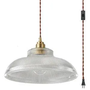 Vintage Plug in Pendant Light Fixtures Mid Century Hanging Lamp with Rope Cord Clear Dome Shade Gold Brass Pendant Lighting Fixture Retro Plug in Hanging Light for Living Room Kitchen Vintage Plug in Pendant Light Fixtures Mid Century Hanging Lamp with Rope Cord Clear Dome Shade Gold Brass Pendant Lighting Fixture Retro Plug in Hanging Light for Living Room Kitchen