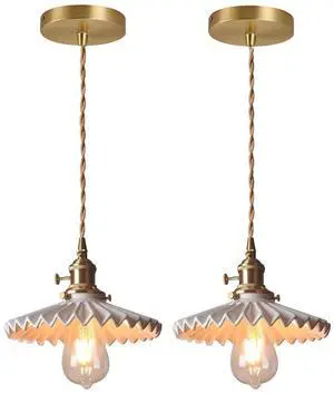 Ceramic Pendant Light White Ceramics Shade Nordic Vintage Hanging Pendant Light Brushed Gold Brass Finish Retro Ceiling Hanging Lights for Kitchen Island Farmhouse Dining Room Table Ceramic Pendant Light White Ceramics Shade Nordic Vintage Hanging Pendant Light Brushed Gold Brass Finish Retro Ceiling Hanging Lights for Kitchen Island Farmhouse Dining Room Table