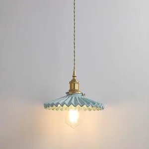 Modern Minimalist Pendant Lamp Ceramic Pendant Light Blue Glass Lampshade Brass Finish Nordic Vintage Style Ceramics Hanging Light for Kitchen Sink Living Dining Room Bedside Bedroom Modern Minimalist Pendant Lamp Ceramic Pendant Light Blue Glass Lampshade Brass Finish Nordic Vintage Style Ceramics Hanging Light for Kitchen Sink Living Dining Room Bedside Bedroom