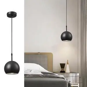 Black Vintage Pendant Light Small Hanging Lamp with Metal Globe Shade Adjustable Retro Industrial Hanging Lights Iron Pendant Lighting for Kitchen Island Living Dining Room Bedroom Black Vintage Pendant Light Small Hanging Lamp with Metal Globe Shade Adjustable Retro Industrial Hanging Lights Iron Pendant Lighting for Kitchen Island Living Dining Room Bedroom