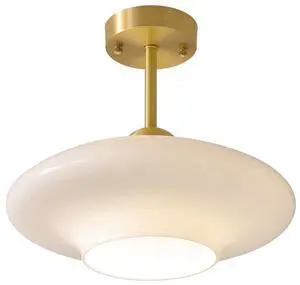 White Glass Ceiling Light Modern Glass Semi Flush Mount Ceiling Light with Milk Globe Dome Shade Mid Century Ceiling Lights Gold Brass Hallway Lighting Fixtures Dining Room Bedroom White Glass Ceiling Light Modern Glass Semi Flush Mount Ceiling Light with Milk Globe Dome Shade Mid Century Ceiling Lights Gold Brass Hallway Lighting Fixtures Dining Room Bedroom