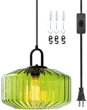 Glass Glass Hanging Lamp Modern Plug in Pendant Light Fixtures | Mid Century Pendant Lamp with Dome Glass Shade 14.7 ft Cord Plug in Chandelier Hanging Lighting E26 Base for Kitchen island Glass Glass Hanging Lamp Modern Plug in Pendant Light Fixtures | Mid Century Pendant Lamp with Dome Glass Shade 14.7 ft Cord Plug in Chandelier Hanging Lighting E26 Base for Kitchen island