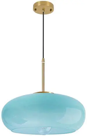 Light Blue Glass Pendant Light Fixture Milk Glass Hanging Lights Kitchen Island Modern 1 Light Mid Century Ceiling Pendant Light Fixtures 11" Globe Shade Farmhouse Gold Hanging Lighting Light Blue Glass Pendant Light Fixture Milk Glass Hanging Lights Kitchen Island Modern 1 Light Mid Century Ceiling Pendant Light Fixtures 11" Globe Shade Farmhouse Gold Hanging Lighting