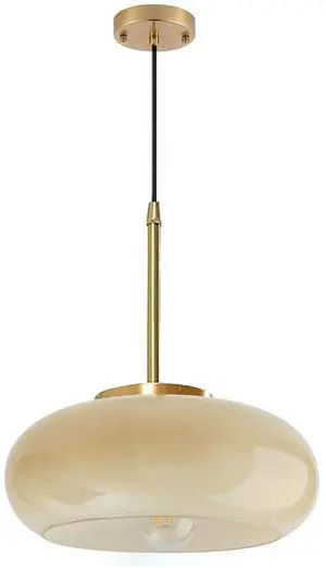 mid Century Ceiling Pendant Light Glass Pendant Lighting Gold with Milk Yellow Glass Shade Modern Pendant Lamp Vintage Pendant Light Fixtures for Dining Room Bedroom Kitchen Island mid Century Ceiling Pendant Light Glass Pendant Lighting Gold with Milk Yellow Glass Shade Modern Pendant Lamp Vintage Pendant Light Fixtures for Dining Room Bedroom Kitchen Island