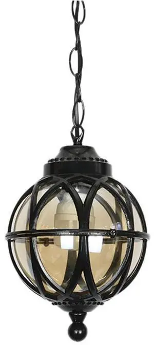 Outdoor Pendant Light Fixture for Porch Black Vintage Exterior Hanging Lantern Lamp with Glass Shade Adjustable Chain,European Aluminum Outdoor Ceiling Light for Farmhouse Patio Doorway (M) Outdoor Pendant Light Fixture for Porch Black Vintage Exterior Hanging Lantern Lamp with Glass Shade Adjustable Chain,European Aluminum Outdoor Ceiling Light for Farmhouse Patio Doorway (M)