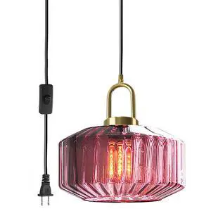 Living Room Plug in Hanging Lamp Purple Large Glass Shade Mid Century Modern Hanging Pendant Light fixtures with Plug in Cord Gold Plug in Pendant Light Kitchen Swag Light Fixtures Living Room Plug in Hanging Lamp Purple Large Glass Shade Mid Century Modern Hanging Pendant Light fixtures with Plug in Cord Gold Plug in Pendant Light Kitchen Swag Light Fixtures