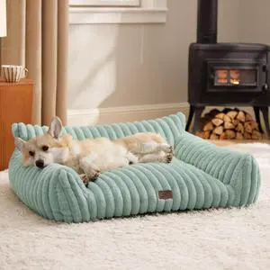ComfyFleece Shown on TV Cute Dog Couch for Medium Dogs,36in Green | Dog Couch Bed with Removable Washable Cover,Supportive Pet Sofa for Medium Large Dogs,Seen on Good Day New York,Up to 40 Lbs ComfyFleece Shown on TV Cute Dog Couch for Medium Dogs,36in Green | Dog Couch Bed with Removable Washable Cover,Supportive Pet Sofa for Medium Large Dogs,Seen on Good Day New York,Up to 40 Lbs